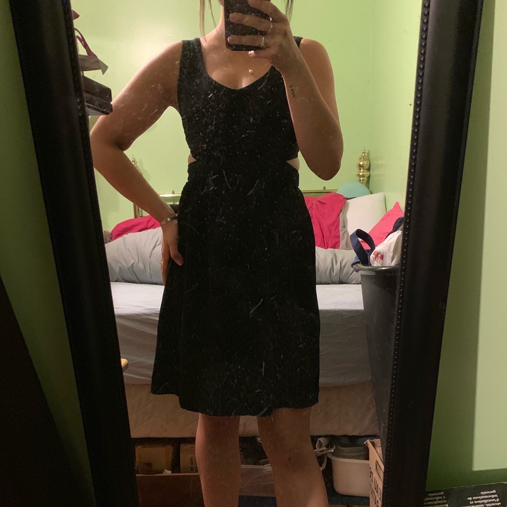 Slit side dress